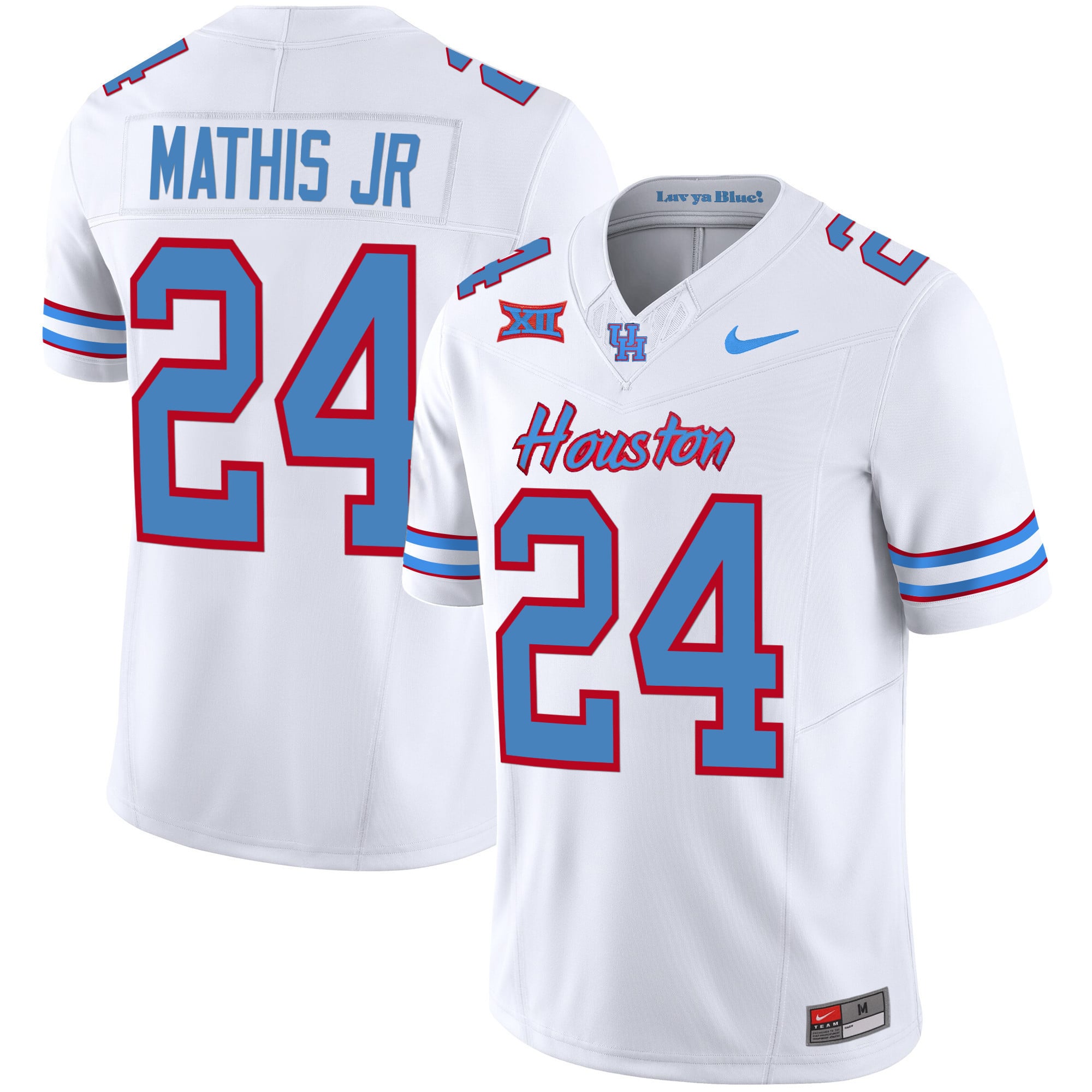 Men's Houston Cougars 2023 Oilers Inspired Vapor Jersey V5 - All Stitched