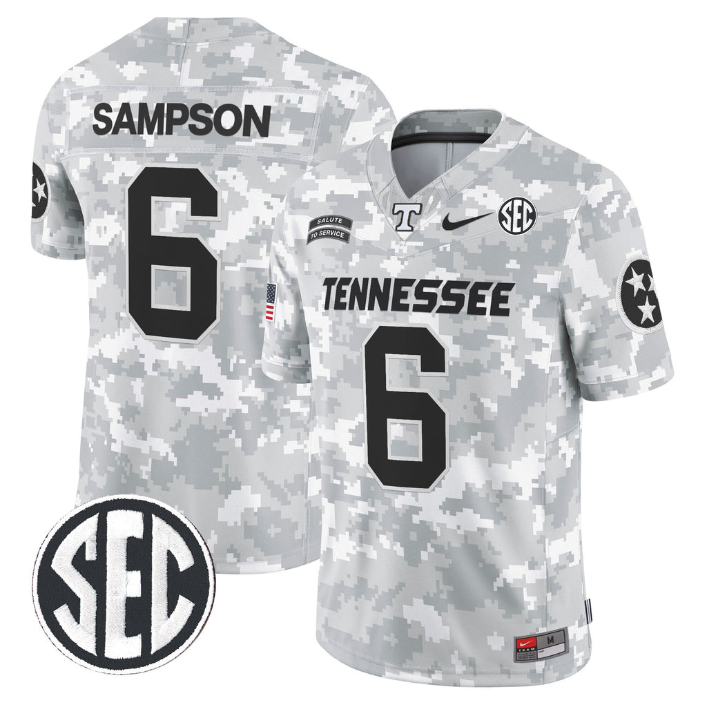 Tennessee Volunteers 2024 Salute to Service Vapor Limited Jersey - Arctic Camo - All Stitched