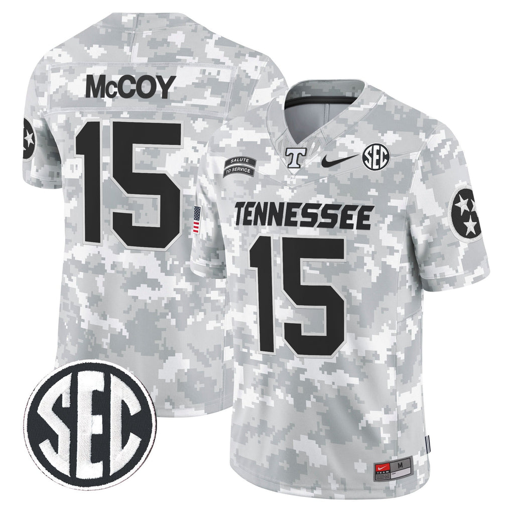 Tennessee Volunteers 2024 Salute to Service Vapor Limited Jersey - Arctic Camo - All Stitched