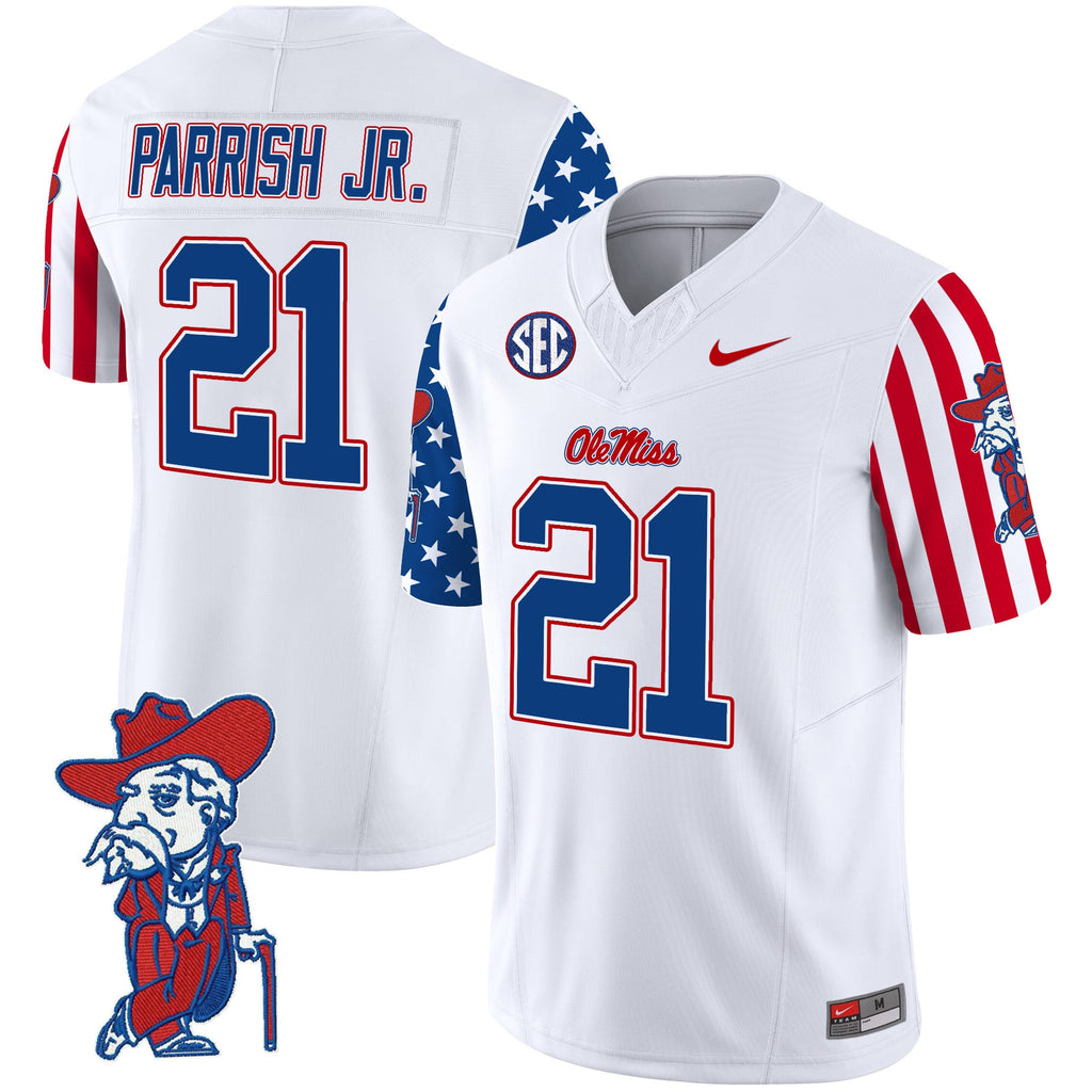 Men's Ole Miss Rebels American Style Vapor Limited Jersey - All Stitched