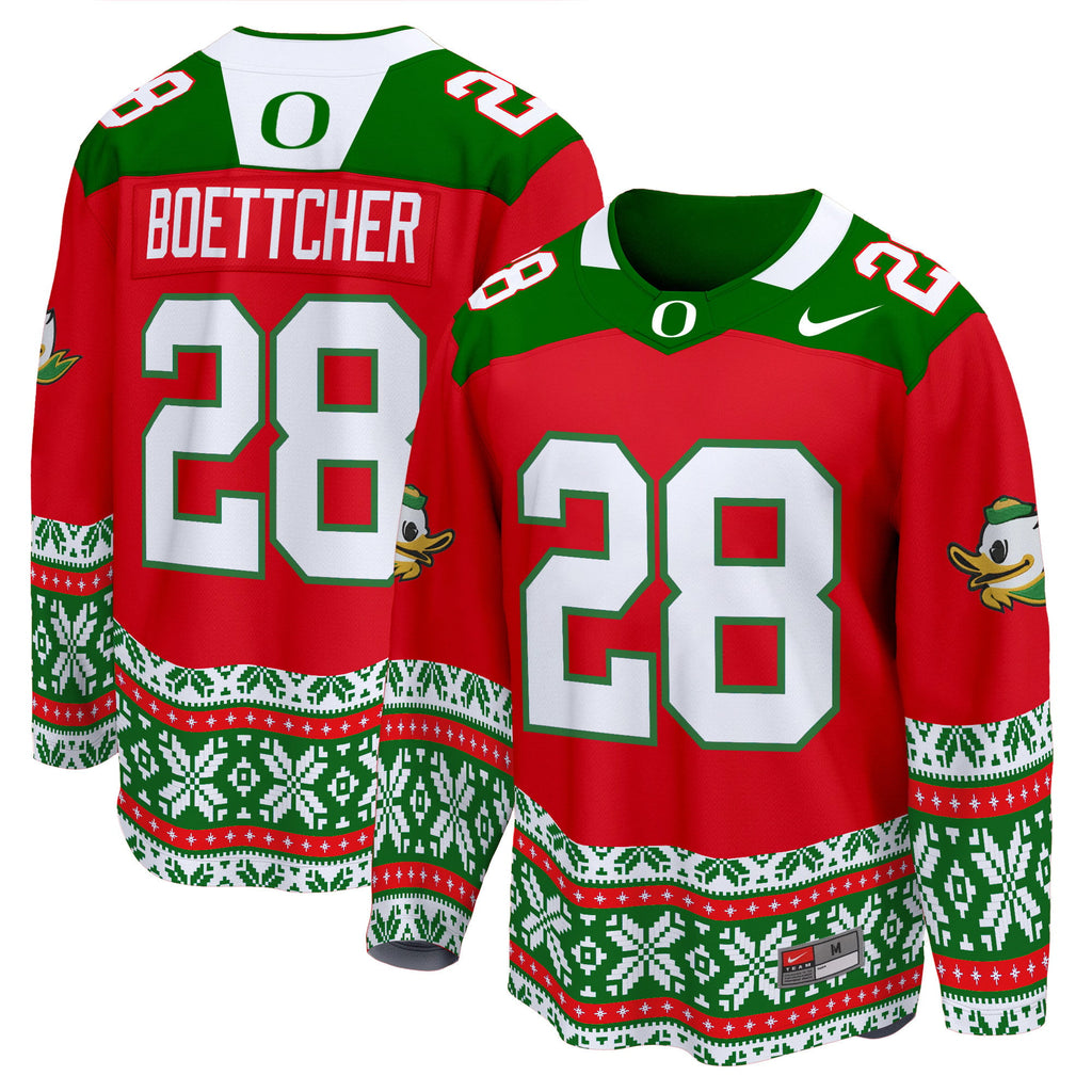 Men's Oregon Ducks 2024 Christmas Premier Breakaway Jersey - All Printed