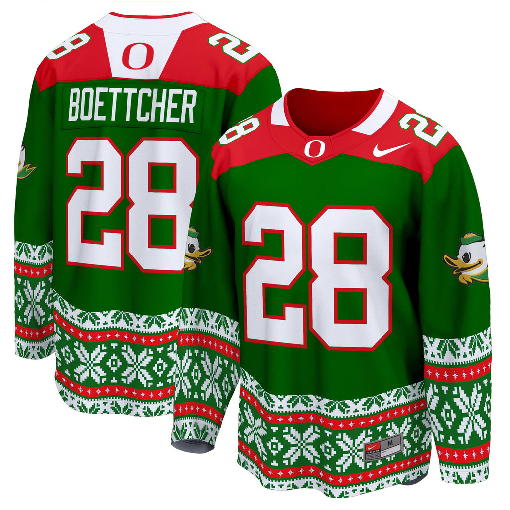 Men's Oregon Ducks 2024 Christmas Premier Breakaway Jersey - All Printed