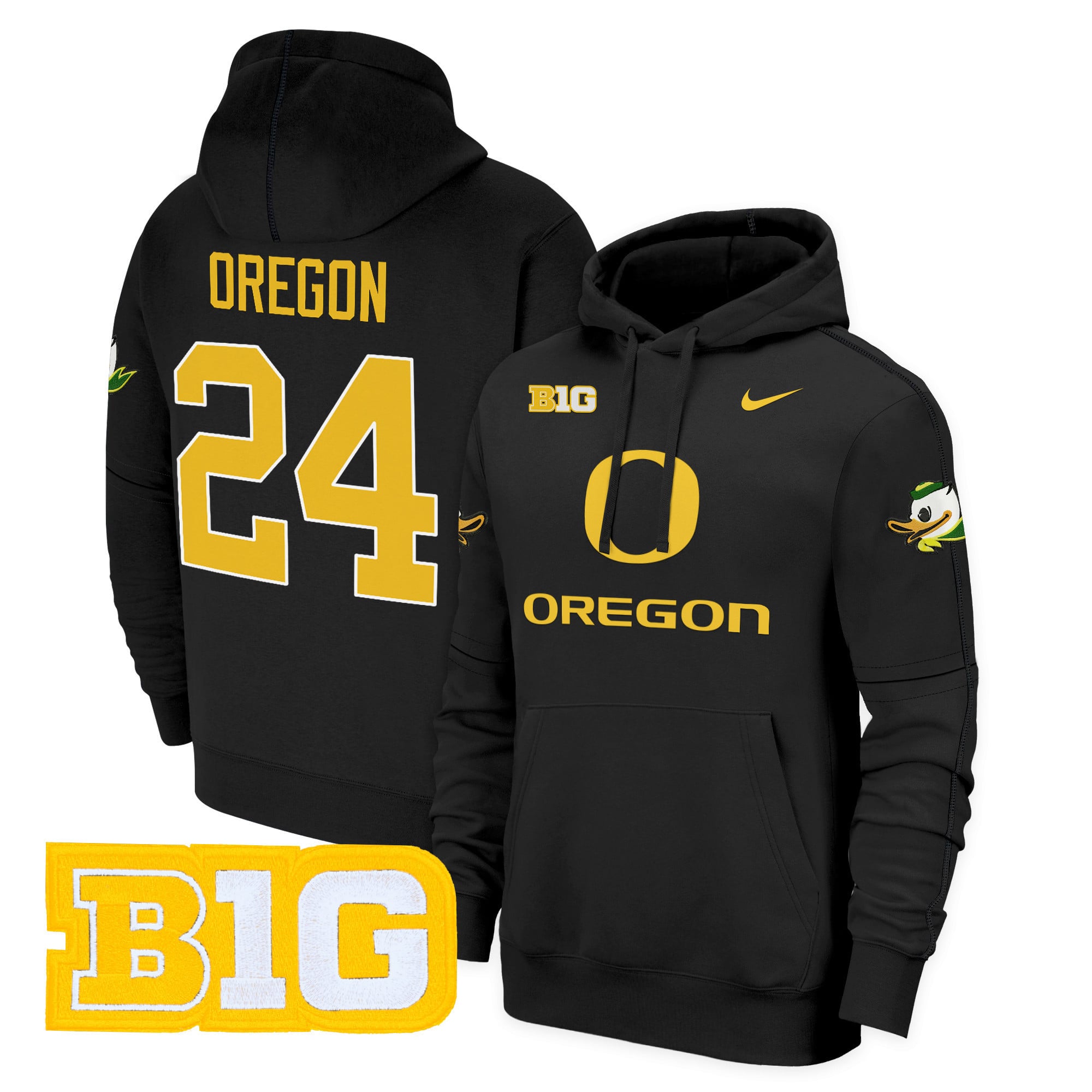 Oregon Ducks 2024 Fleece Pullover Hoodie