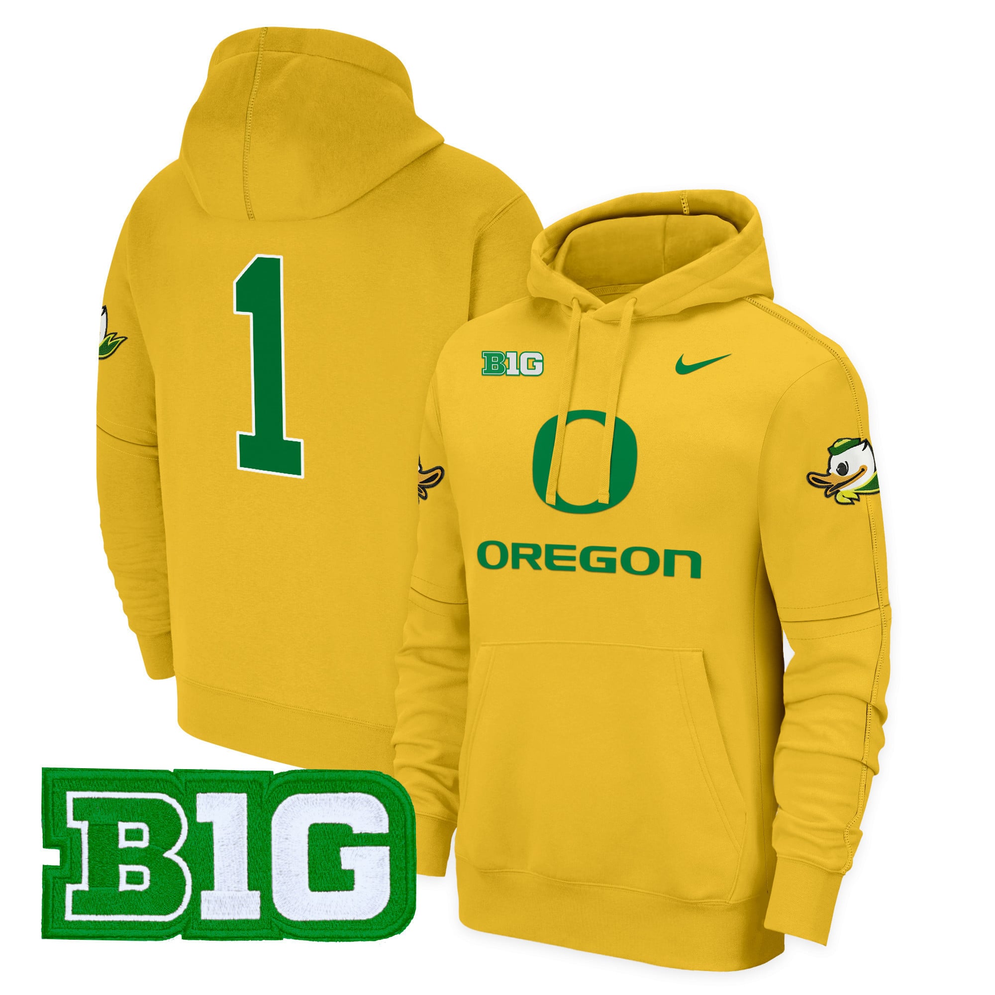 Oregon Ducks 2024 Fleece Pullover Hoodie