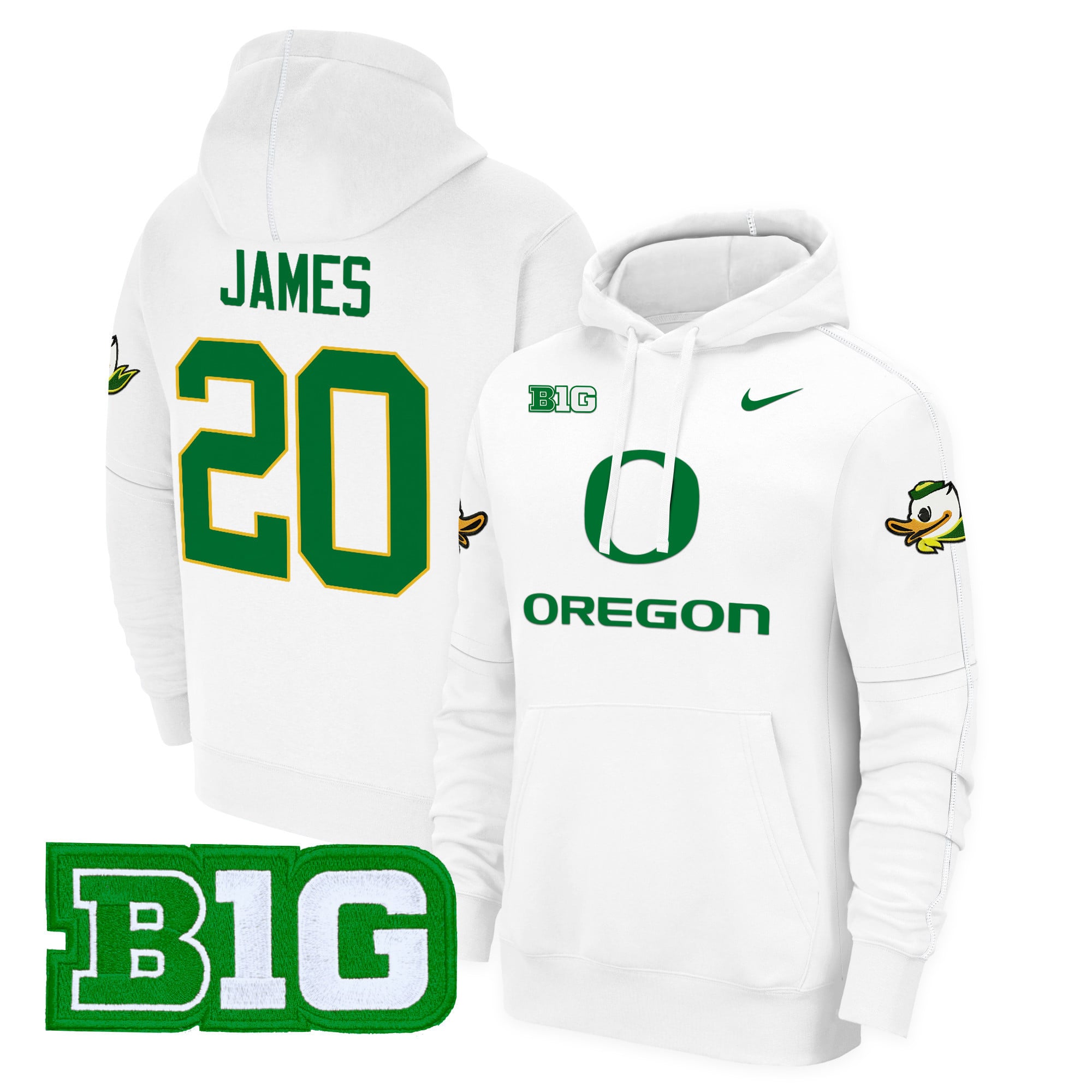 Oregon Ducks 2024 Fleece Pullover Hoodie