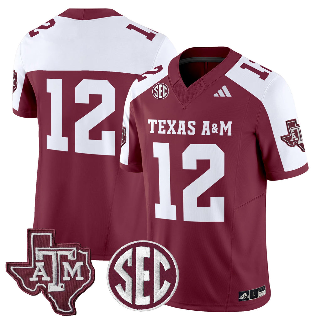 Men's Texas A&M Aggies 2024 Vapor Limited Jersey - All Stitched