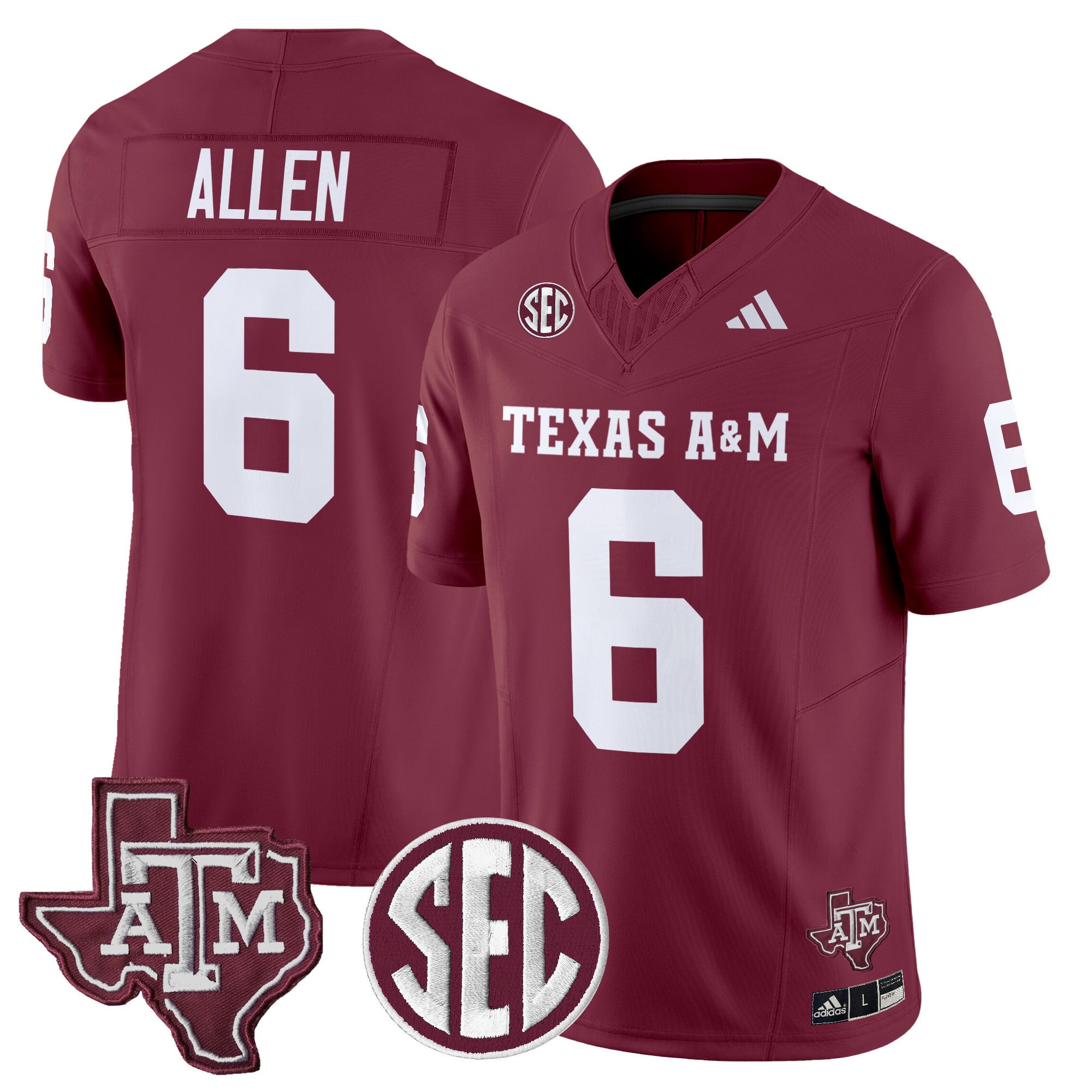 Men's Texas A&M Aggies 2024 Vapor Limited Jersey - All Stitched