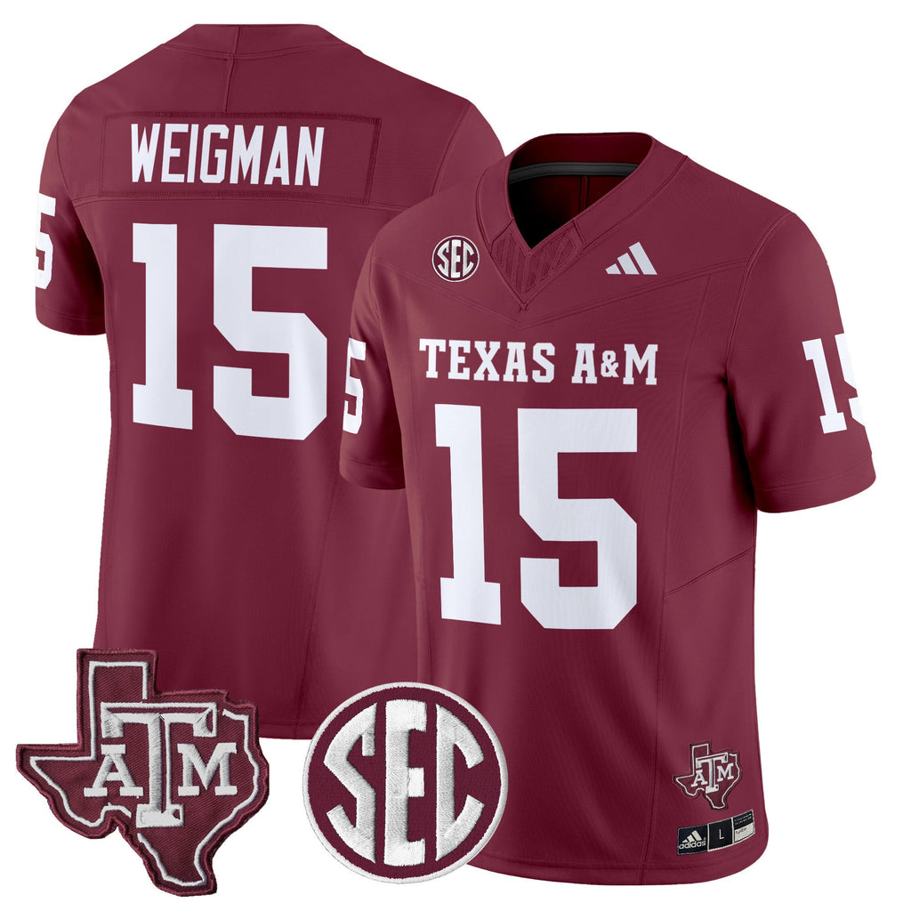 Men's Texas A&M Aggies 2024 Vapor Limited Jersey - All Stitched