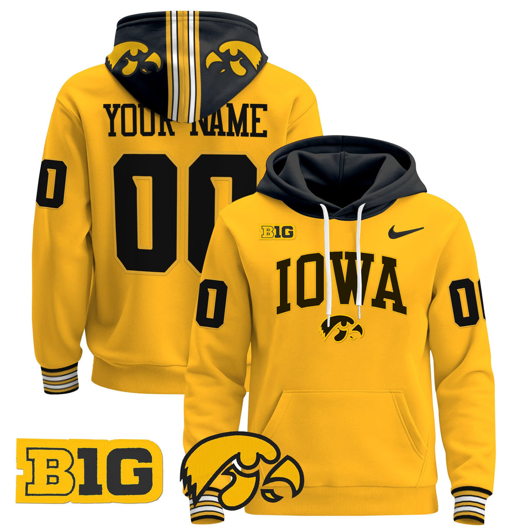Iowa Hawkeyes 2024 Custom Pullover Hoodie V2
