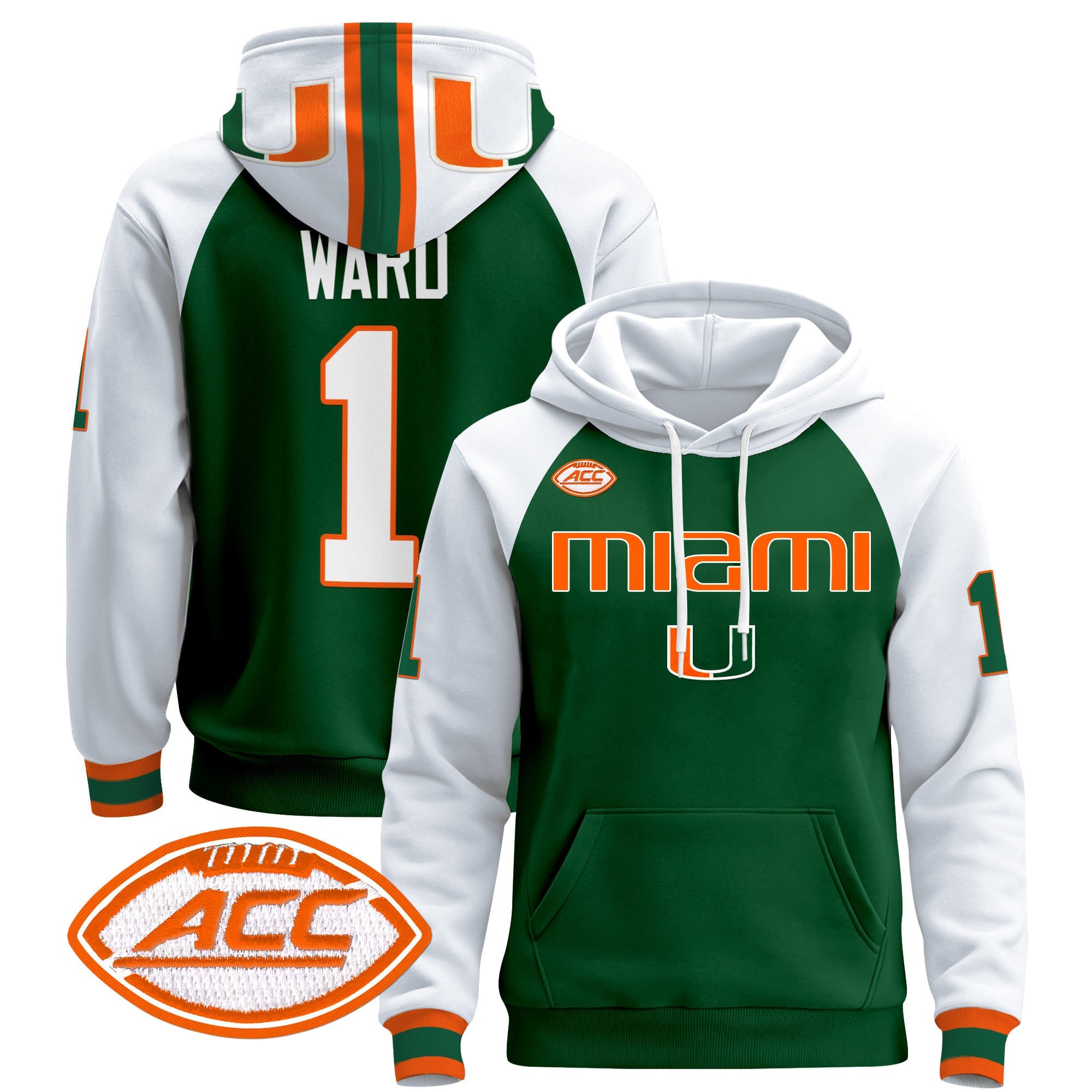 Miami Hurricanes 2024 Pullover Hoodie V3