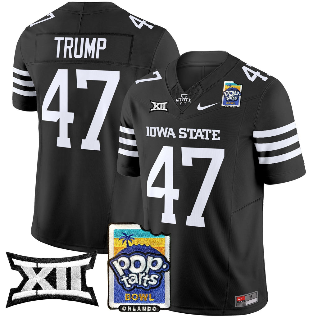 Men's Iowa State Cyclones 2025 PopTarts Bowl Patch Vapor Limited Jersey - All Stitched