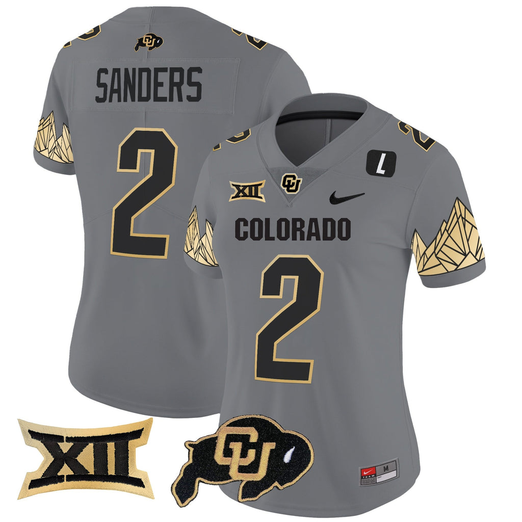 Women's Colorado Buffaloes Vapor Limited Jersey V4 - Big 12 XII Patch - All Stitched