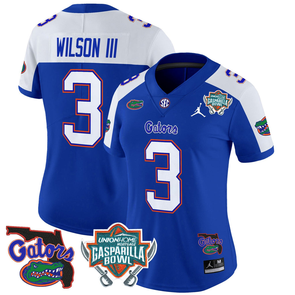Women's Florida Gators 2025 Gasparilla Bowl Patch Vapor Limited Jersey - All Stitched