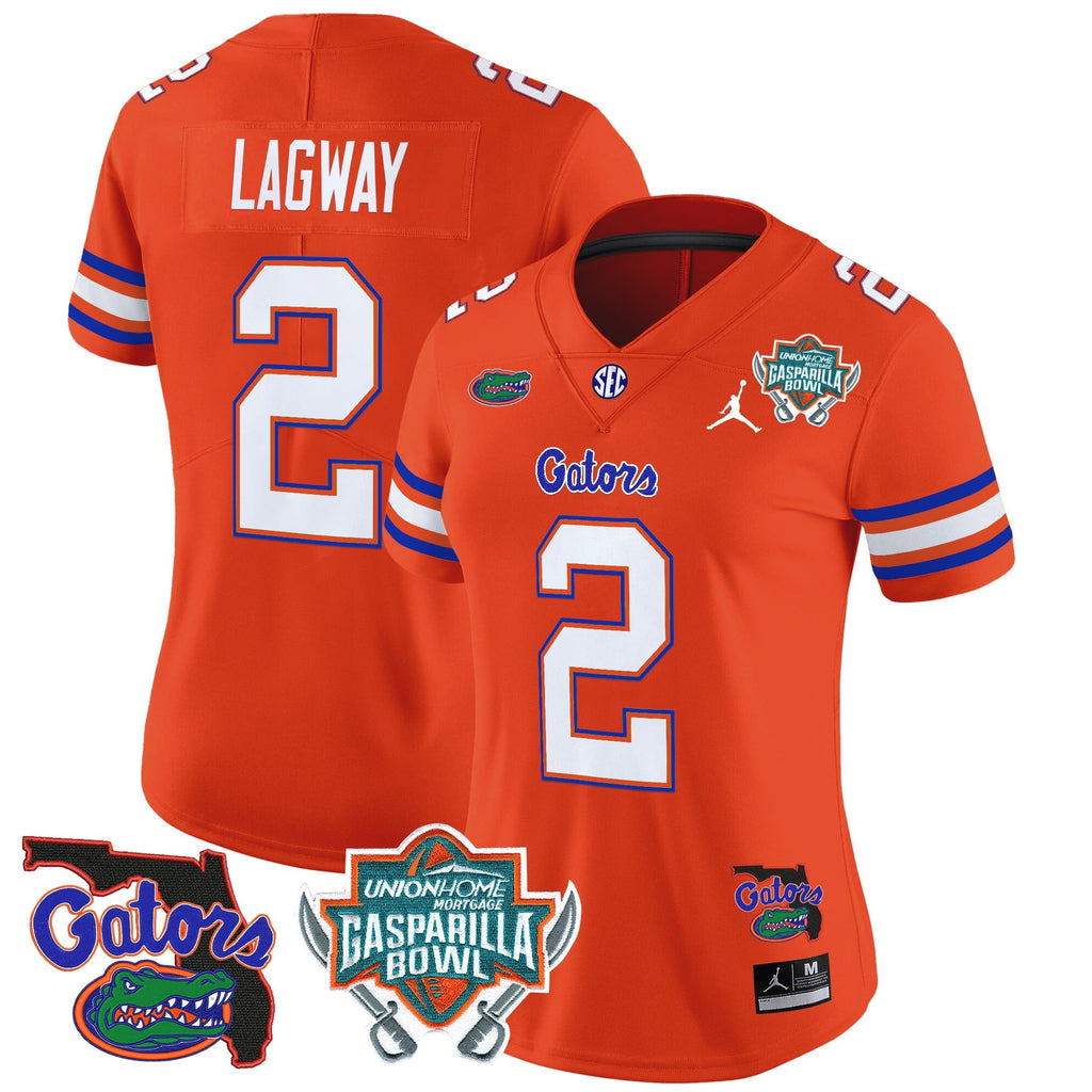 Women's Florida Gators 2025 Gasparilla Bowl Patch Vapor Limited Jersey - All Stitched