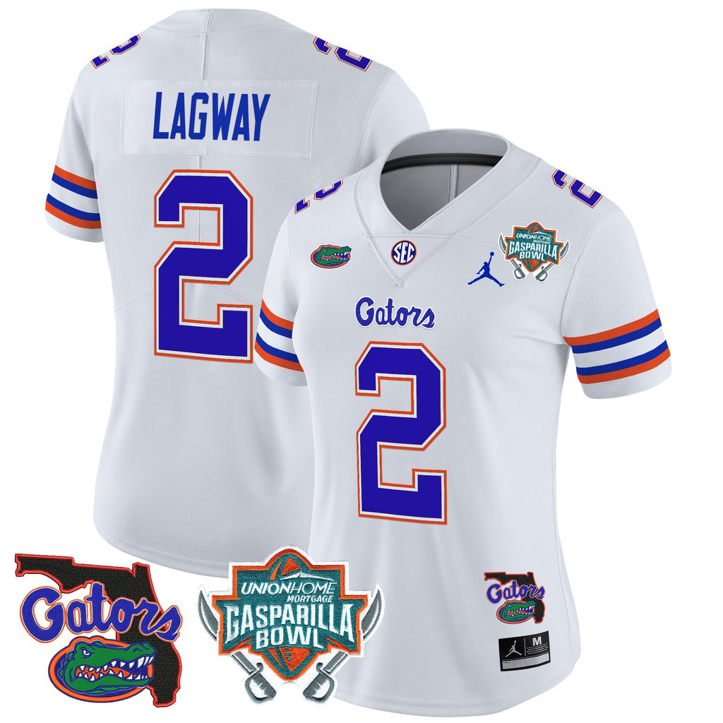 Women's Florida Gators 2025 Gasparilla Bowl Patch Vapor Limited Jersey - All Stitched