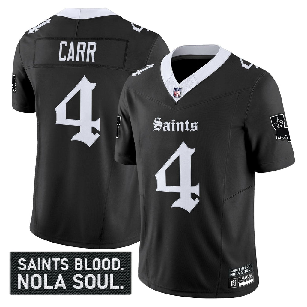 New Orleans Saints 'Gothic Vieux CarrÃÂÃÂ© Edition' Vapor Jersey - All Stitched
