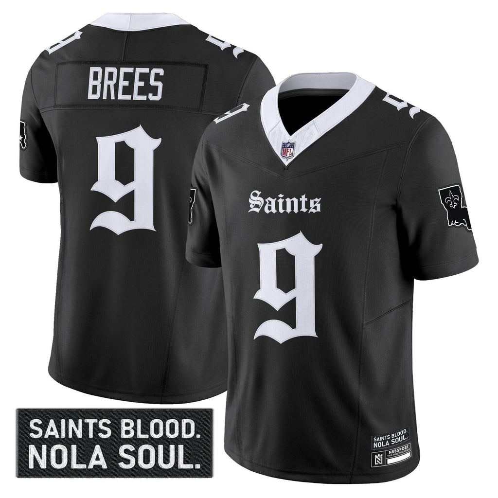 New Orleans Saints 'Gothic Vieux CarrÃÂÃÂ© Edition' Vapor Jersey - All Stitched