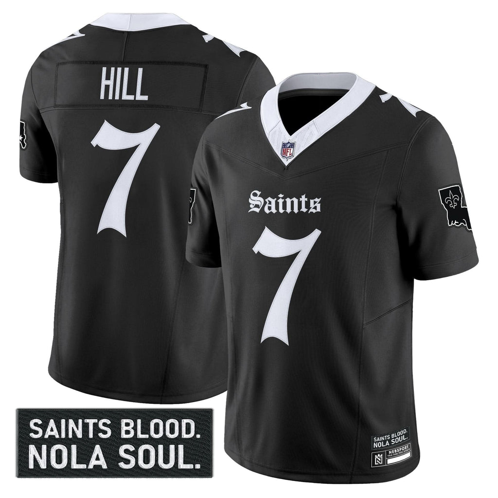 New Orleans Saints 'Gothic Vieux CarrÃÂÃÂ© Edition' Vapor Jersey - All Stitched