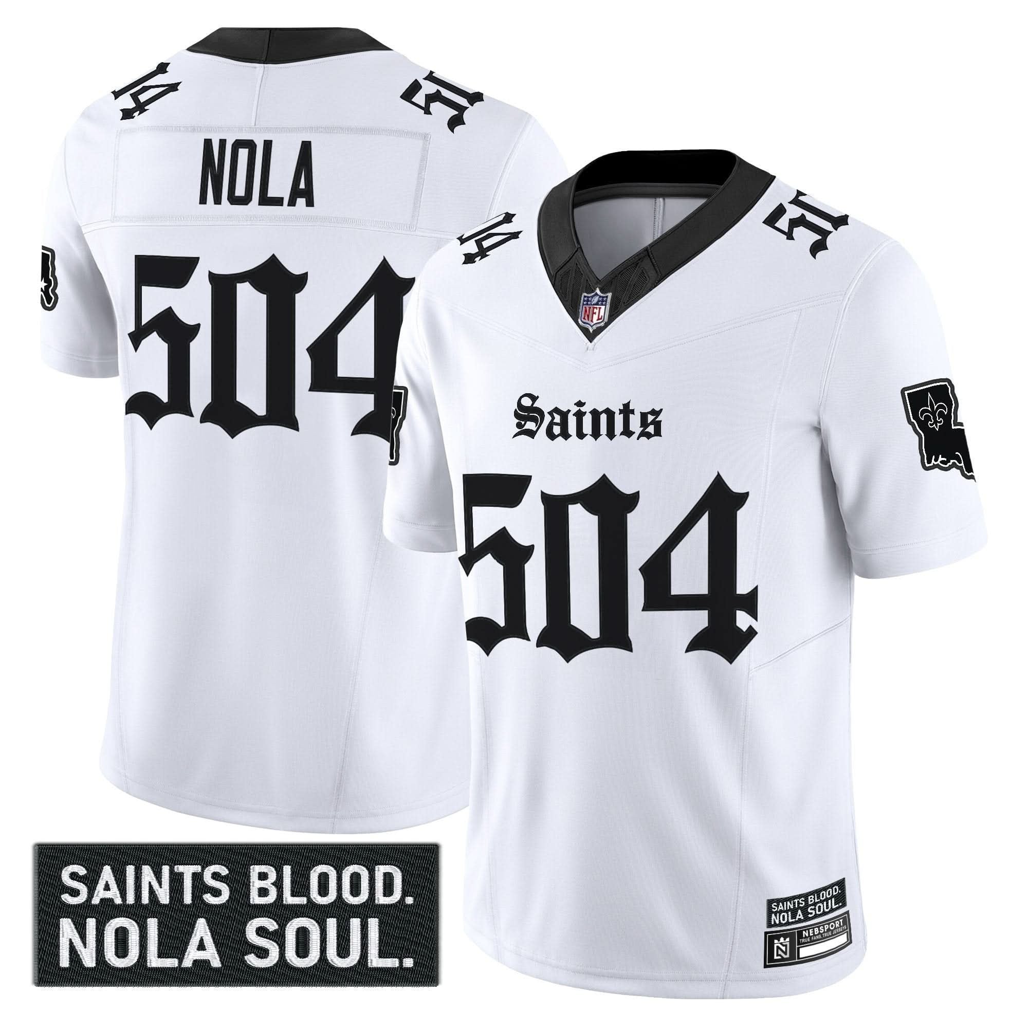 New Orleans Saints 'Gothic Vieux CarrÃÂÃÂ© Edition' Vapor Jersey - All Stitched