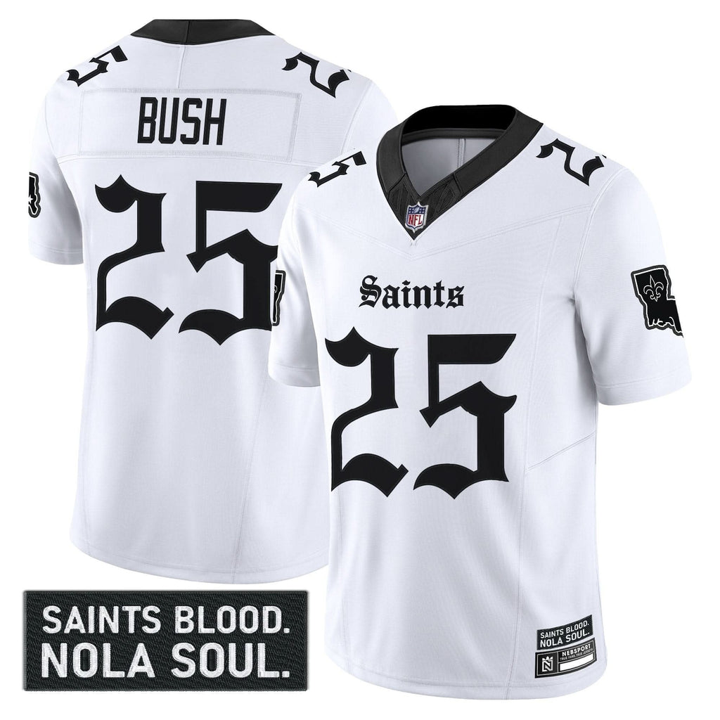 New Orleans Saints 'Gothic Vieux CarrÃÂÃÂ© Edition' Vapor Jersey - All Stitched