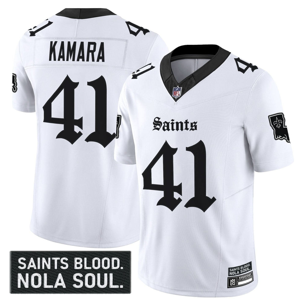 New Orleans Saints 'Gothic Vieux CarrÃÂÃÂ© Edition' Vapor Jersey - All Stitched