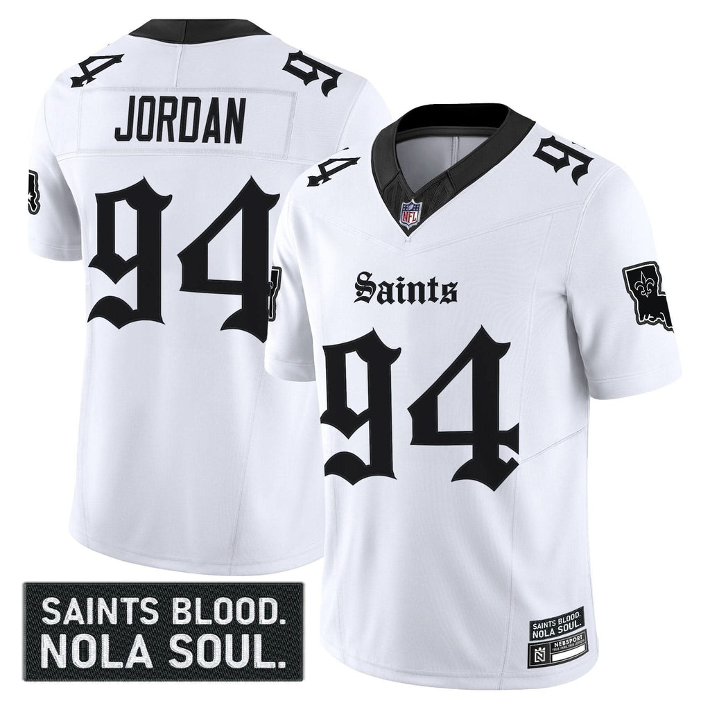 New Orleans Saints 'Gothic Vieux CarrÃÂÃÂ© Edition' Vapor Jersey - All Stitched