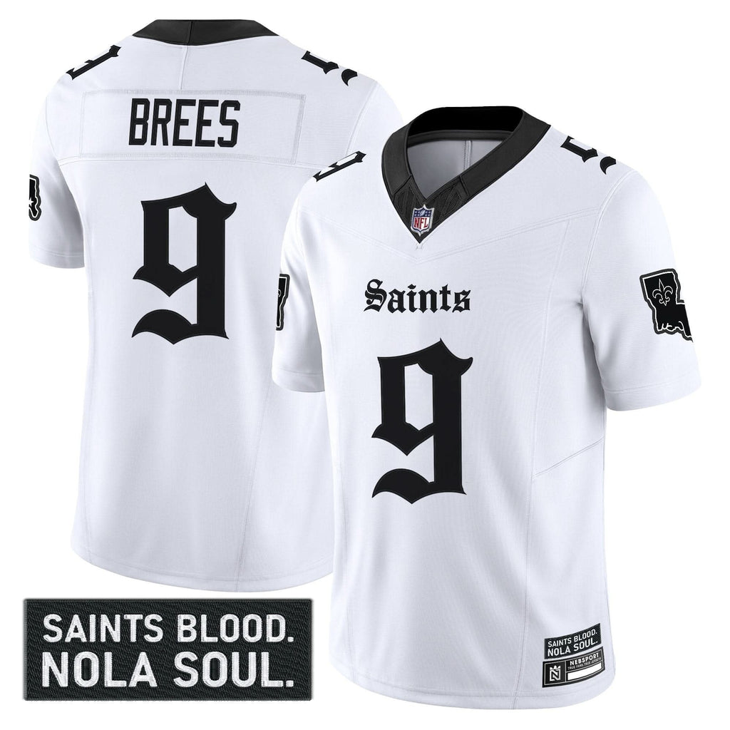 New Orleans Saints 'Gothic Vieux CarrÃÂÃÂ© Edition' Vapor Jersey - All Stitched