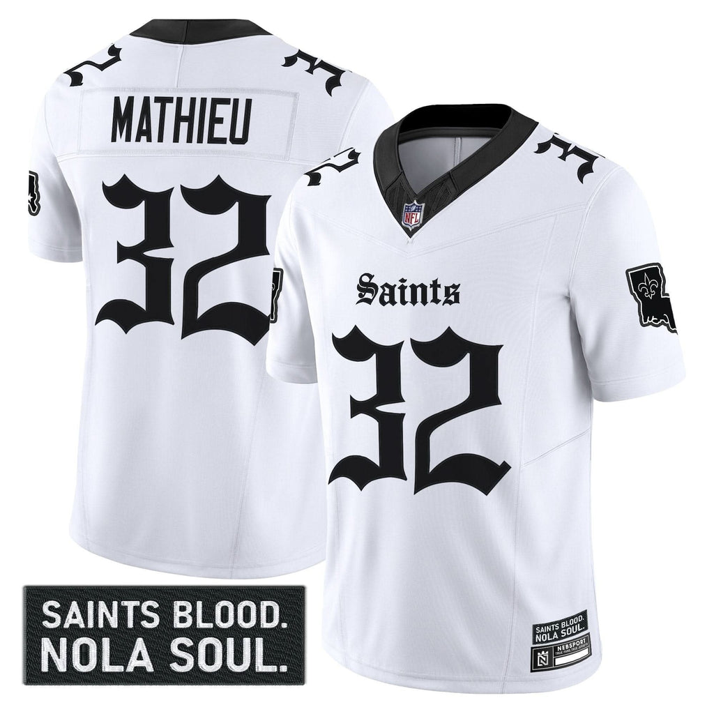 New Orleans Saints 'Gothic Vieux CarrÃÂÃÂ© Edition' Vapor Jersey - All Stitched
