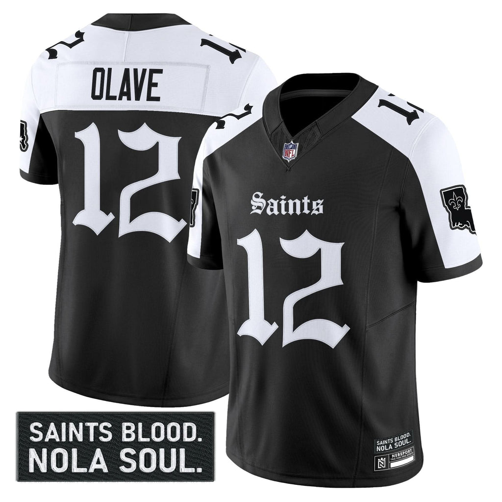 New Orleans Saints 'Gothic Vieux CarrÃÂÃÂ© Edition' Vapor Jersey - All Stitched
