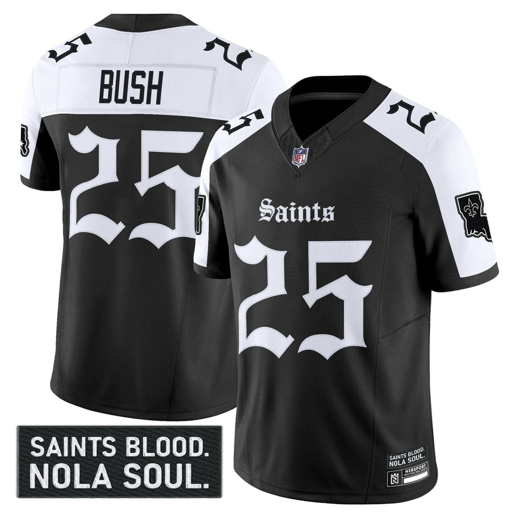 New Orleans Saints 'Gothic Vieux CarrÃÂÃÂ© Edition' Vapor Jersey - All Stitched