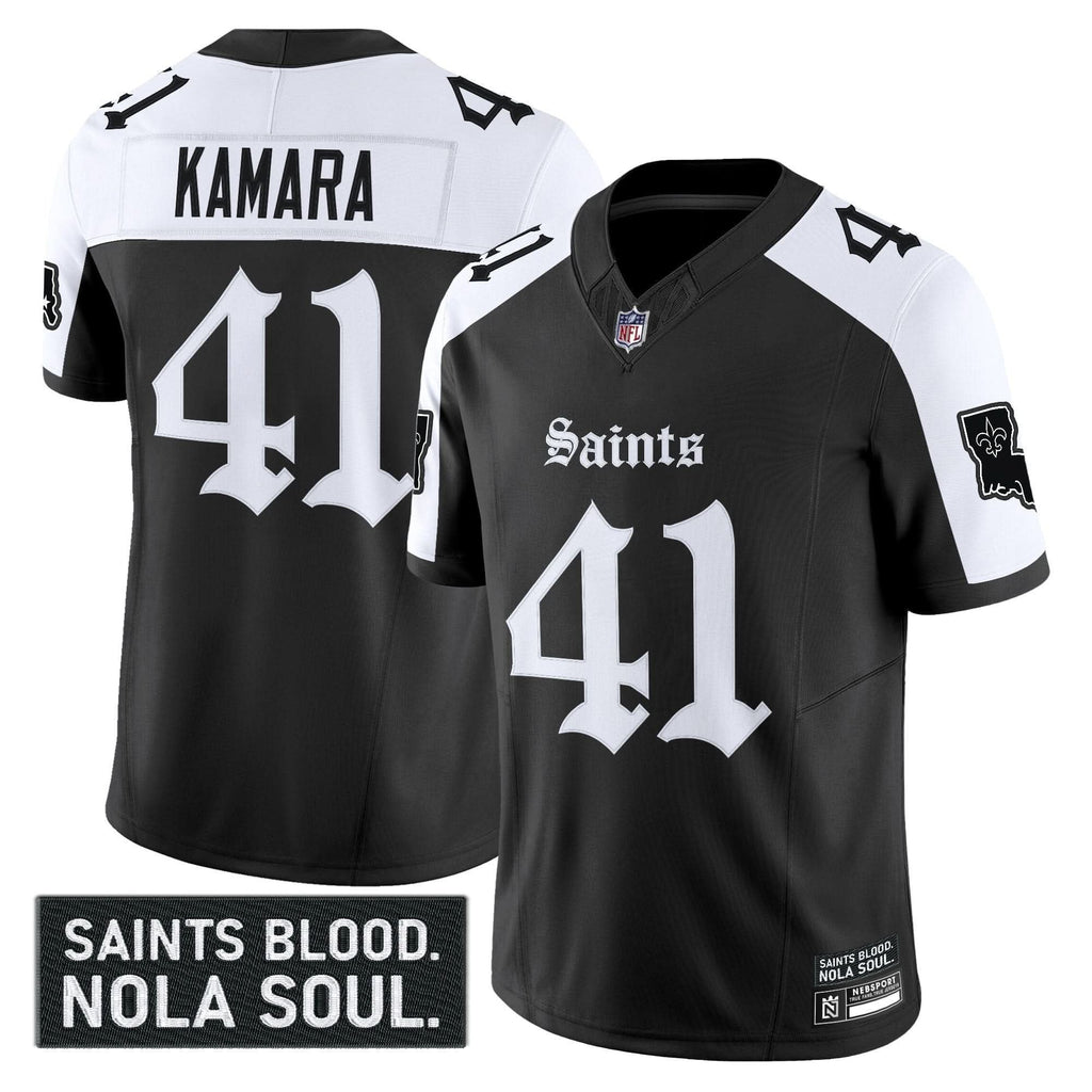 New Orleans Saints 'Gothic Vieux CarrÃÂÃÂ© Edition' Vapor Jersey - All Stitched