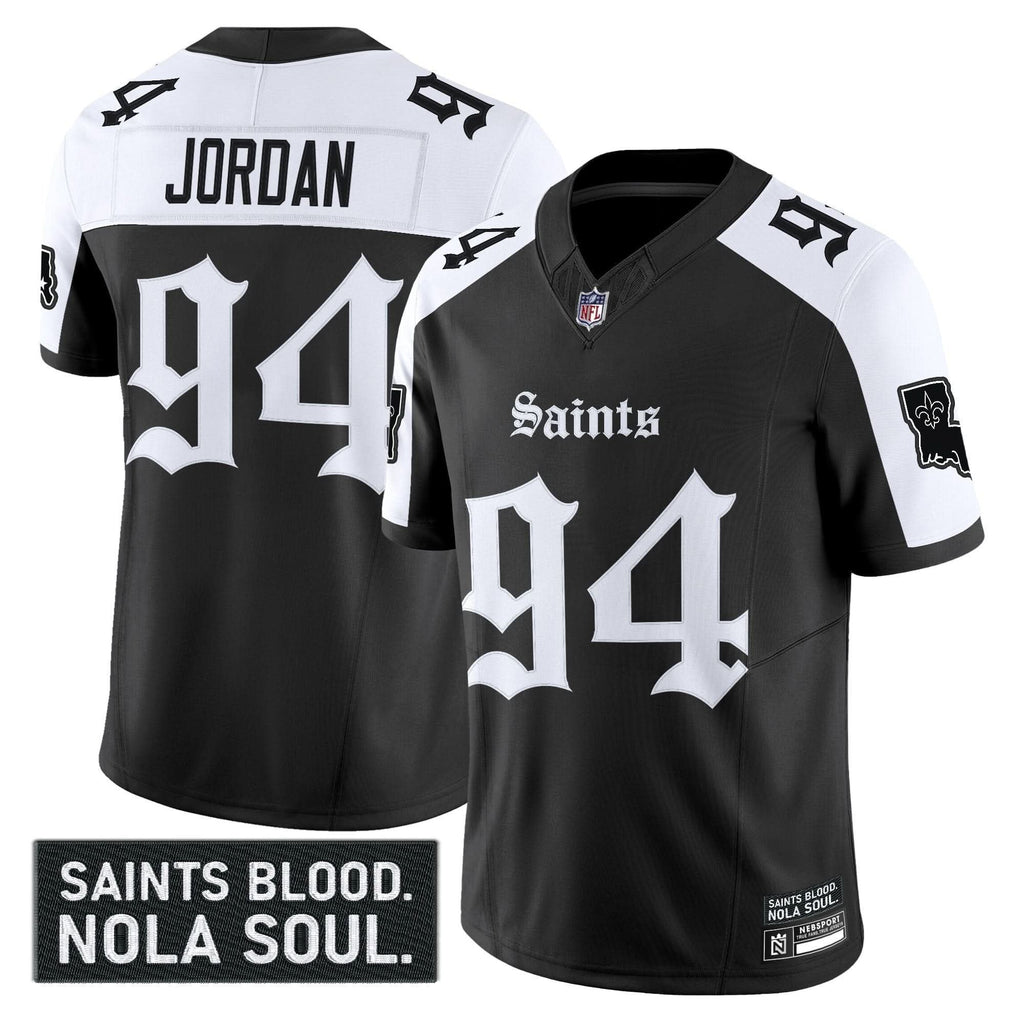 New Orleans Saints 'Gothic Vieux CarrÃÂÃÂ© Edition' Vapor Jersey - All Stitched