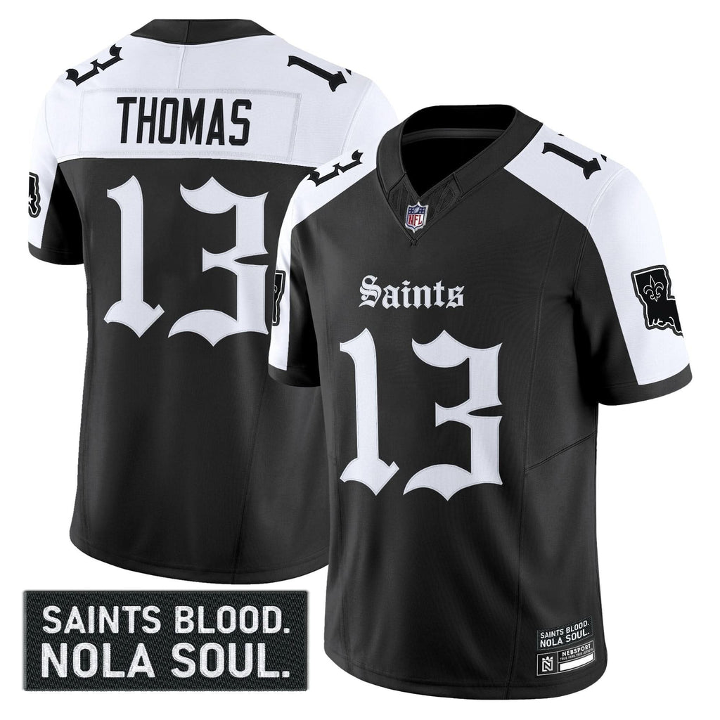 New Orleans Saints 'Gothic Vieux CarrÃÂÃÂ© Edition' Vapor Jersey - All Stitched