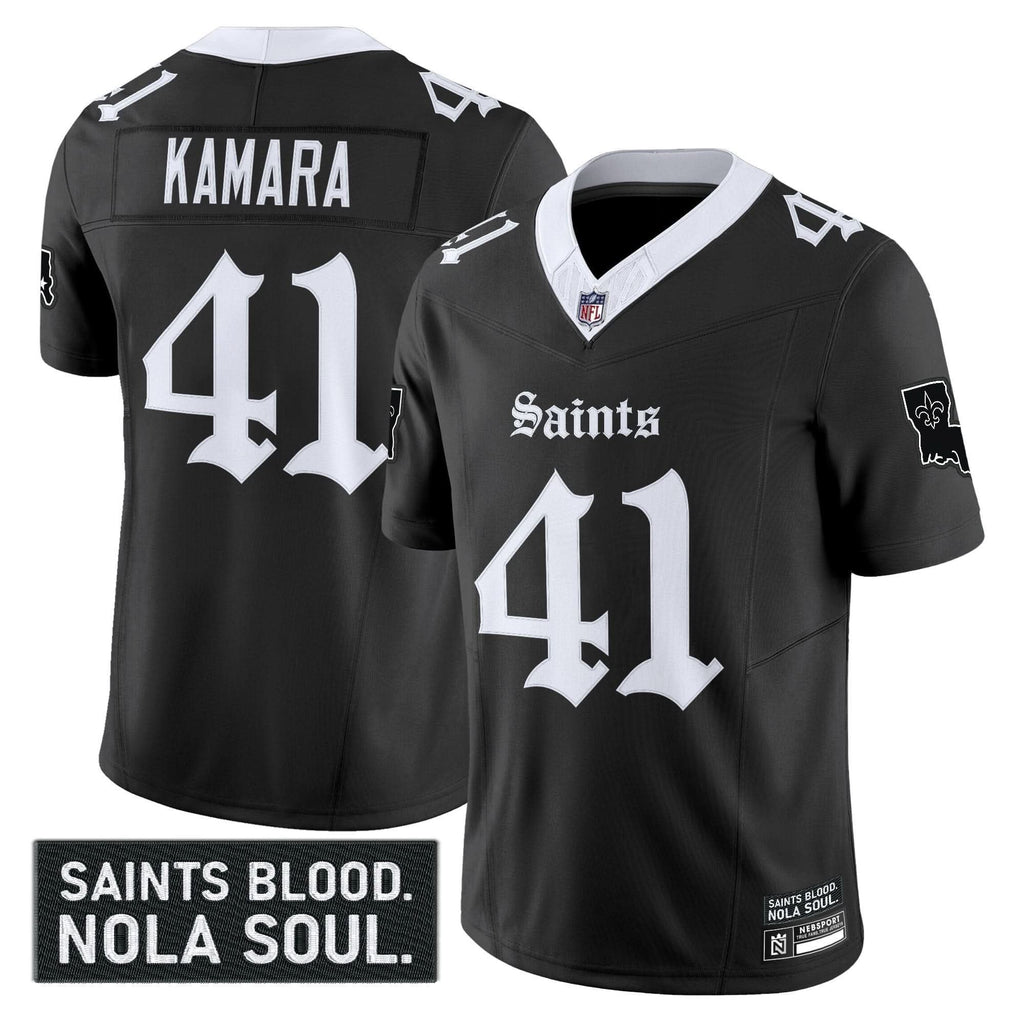 New Orleans Saints 'Gothic Vieux CarrÃÂÃÂ© Edition' Vapor Jersey - All Stitched